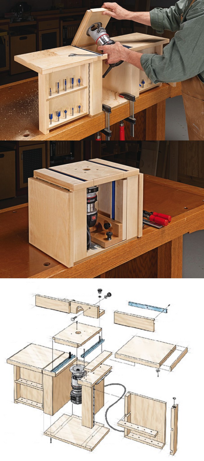 13 Бесплатных проектов и идей изготовления стола для фрезера