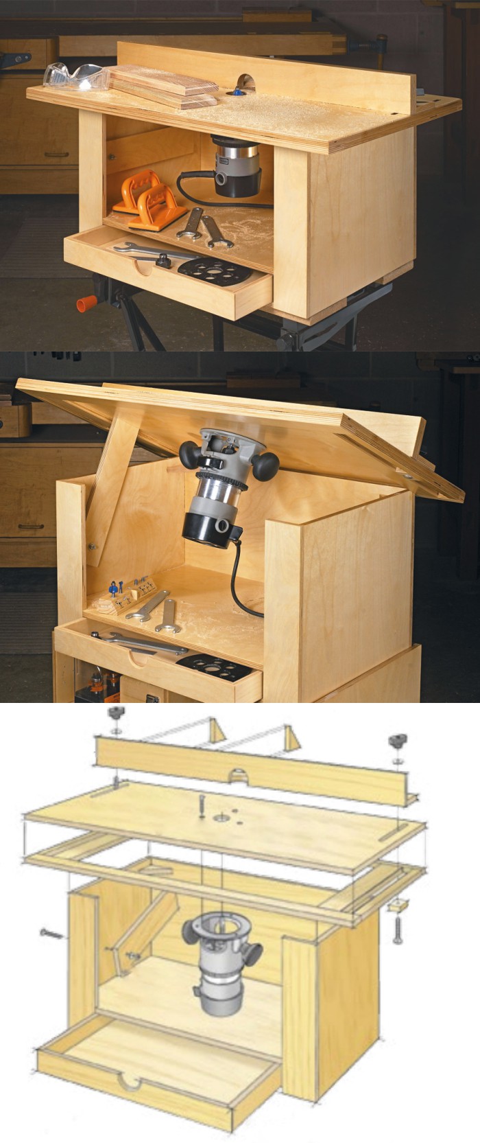 13 Бесплатных проектов и идей изготовления стола для фрезера