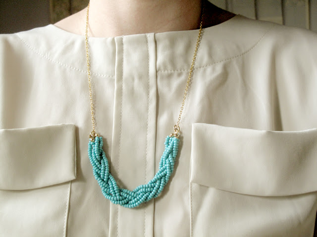 Плетеное ожерелье своими руками