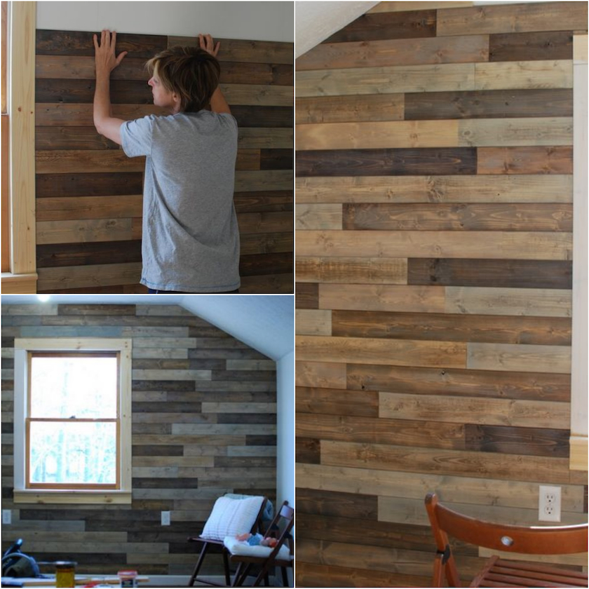 Отделка стен с помощью древесины. 29 Идей