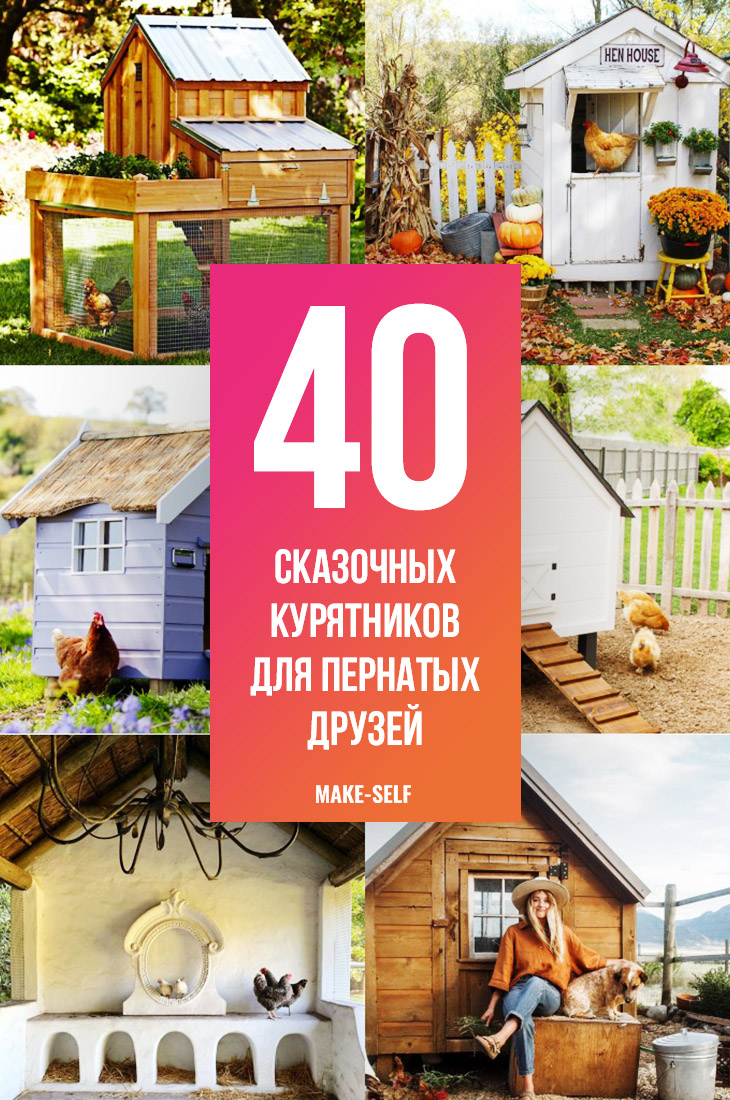 40 Сказочных курятников для пернатых друзей